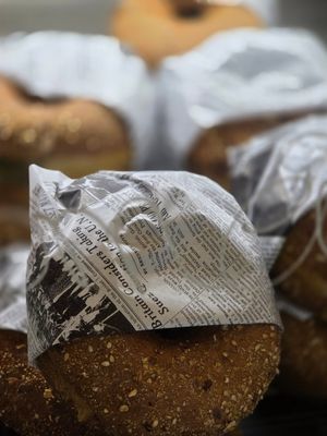 Vegan avocado hummus bagel at Boréal Coffee Shop - Talacker in Zurich