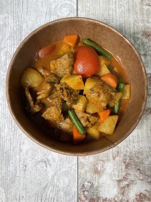 Malaysian Vegan curry  at Cheungs Vegan Kitchen in Bristol