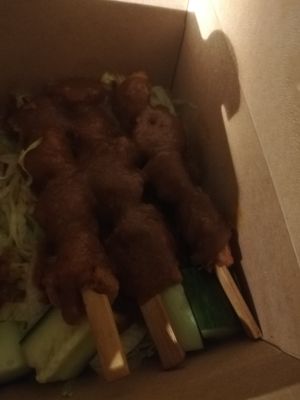 Satay tofu at Cheungs Vegan Kitchen in Bristol