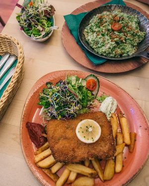 The vegan schnitzel at Max Pett was the best one we have ever tried, and we’ve had a few! at Max Pett in Munich