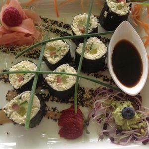 Raw Vegan Sushi - so good!  at Max Pett in Munich