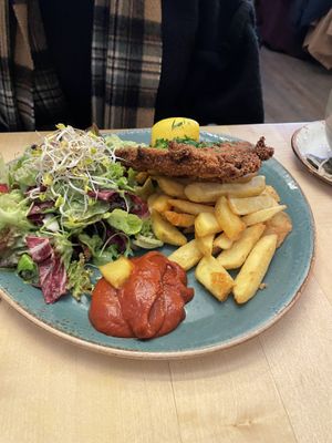 Schnitzel at Max Pett in Munich