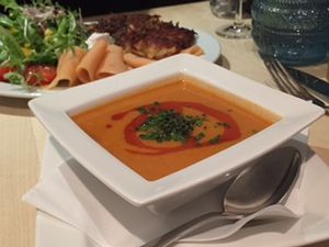 Best soup I have ever had (vegan pepper) at Max Pett in Munich
