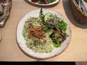 Spinatkässpätzle  at Max Pett in Munich