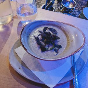 Watercress soup at Max Pett in Munich