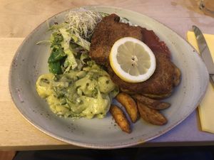 Schnitzel   at Max Pett in Munich