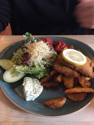 Schnitzel😄 at Max Pett in Munich