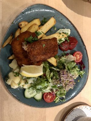 Schnitzel was very hard to chew   at Max Pett in Munich