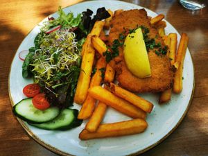 Schnitzel at Max Pett in Munich