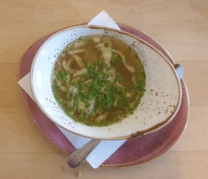 Flädlesuppe at Max Pett in Munich