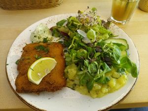 Schnitzel at Max Pett in Munich