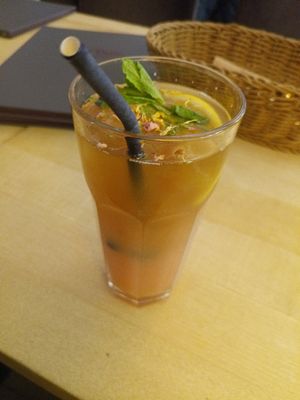 Guava juice at Max Pett in Munich