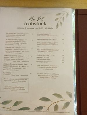 Menu 5/4 at Max Pett in Munich