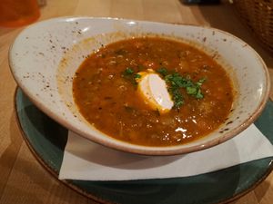 Soup of the day at Max Pett in Munich