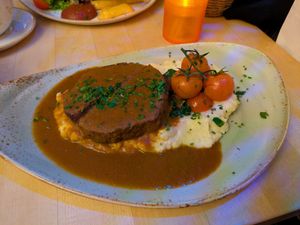 Lentil nut roast at Max Pett in Munich