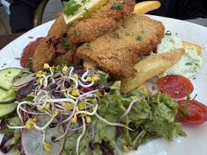 schnitzel  at Max Pett in Munich