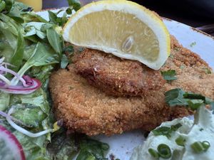 schnitzel  at Max Pett in Munich