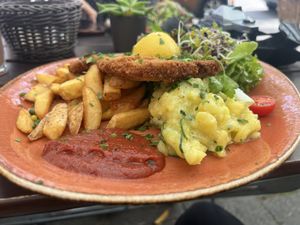 Soy Schnitzel  at Max Pett in Munich