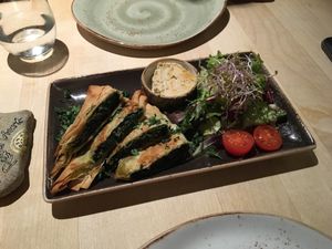 Spinach Börek appetizer  at Max Pett in Munich