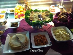 Vegan breakfast buffet (NB the whole spread was too big to fit in the picture!) at Max Pett in Munich