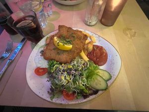 Schnitzel  at Max Pett in Munich