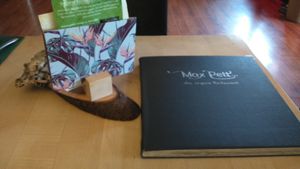 Menu and table decoration at Max Pett in Munich