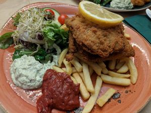 Schnitzel at Max Pett in Munich