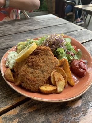 Schnitzel  at Max Pett in Munich