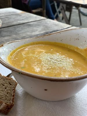 Carrot Ginger Soup  at Max Pett in Munich