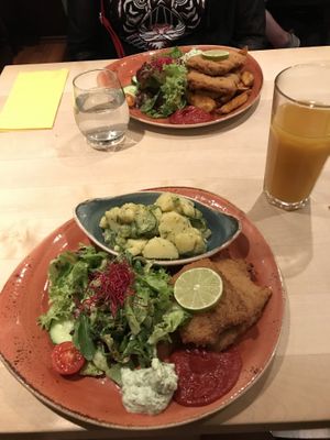 Schnitzel at Max Pett in Munich