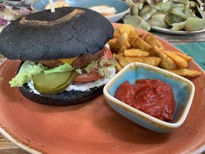 Black Beyond Burger  at Max Pett in Munich