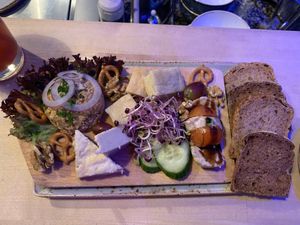 cheese plate at Max Pett in Munich