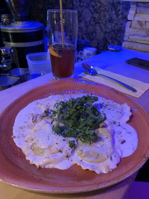 mushroom ravioli at Max Pett in Munich