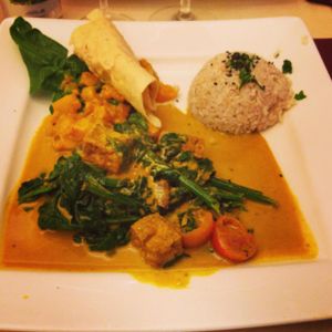 Spinach curry at Max Pett in Munich