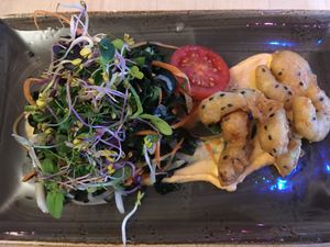 Schrimp Algen salat  at Max Pett in Munich