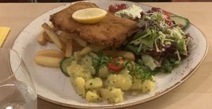 Soja-Schnitzel at Max Pett in Munich