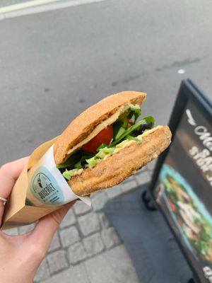 Vegan sandwich  at Juiceriet in Copenhagen