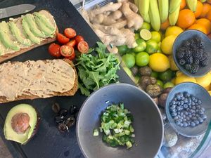 Vegan sandwich  at Juiceriet in Copenhagen