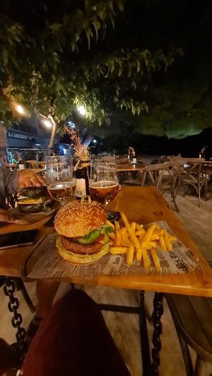 Vegan Burger at Burger Gin Bar VERANDA in Tucepi