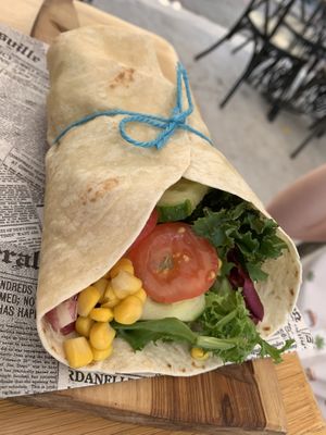 Tortilla minus the avocado and pistachio sauce as requested by my 11 year old!   at Burger Gin Bar VERANDA in Tucepi