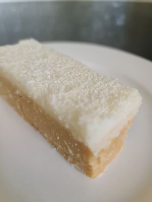 Vegan and gluten free lemon slice at Bean Smuggler in Point Cook