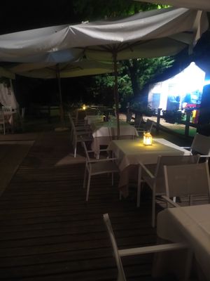 Outside tables at Pepe Rosa in San Dona Di Piave