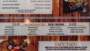 Side orders at Aji Limon in Naples