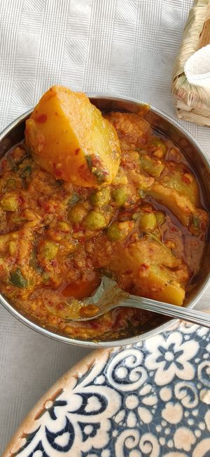 Vegetable Curry at Taj Mahal Tandoori in Almunecar