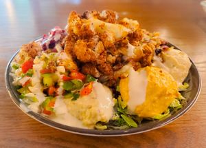 Vegan bowl at Yafo Kitchen - East Blvd in Charlotte