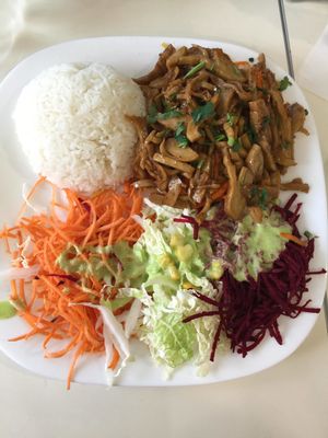 "duck" dish at Loving Hut - Nowolipie in Warsaw