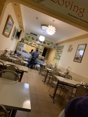 Little quiet earlier on at Loving Hut - Nowolipie in Warsaw