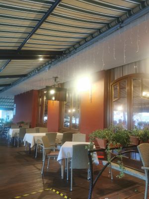 Terrace at Kapos Restaurant in Kaposvar