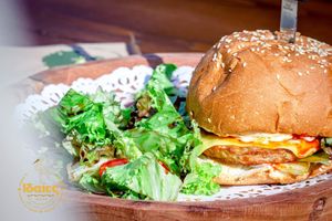 Vegan burger 🍔!!! at Idees Art Cafe & Shop in Kastoria