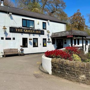 Face of the pub :) at The Queen Inn in Cwmbran